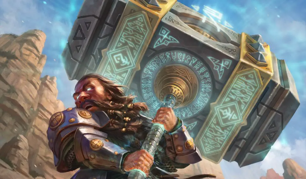 Colossus Hammer is not a powerful card, but it does get the idea across