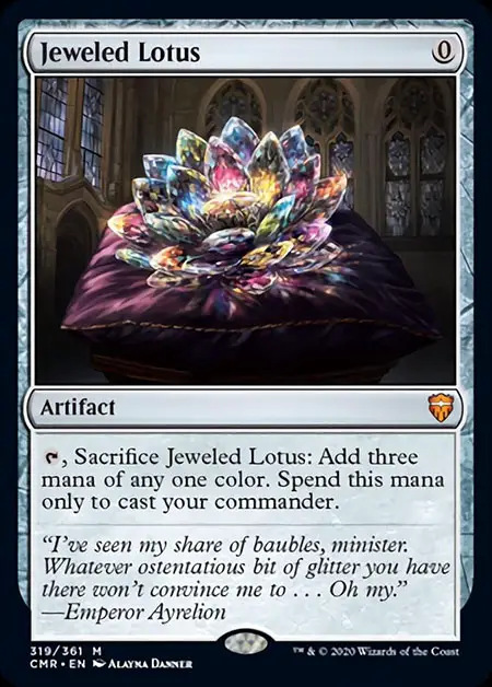 Jeweled Lotus will change the Commander landscape, as it can help cast your Commander on turn one. 