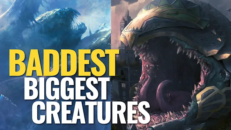 These are Magic the Gathering's biggest Creatures in terms of Power and Toughness but also in their effectiveness and impact.