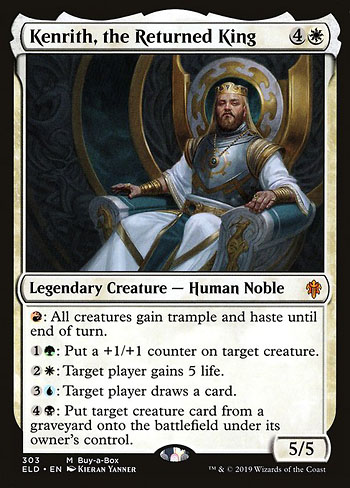 Kenrith  the Returned King is 1 of the most popular and most played Commanders in Magic for the past 2 years.