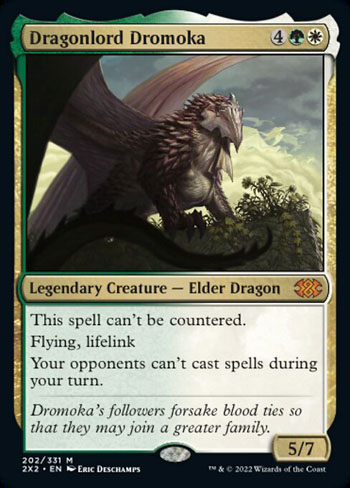 Dragonlord Dromoka is one of the most iconic dragons with cool abilities in MTG history.