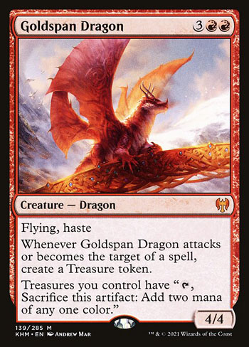 Goldspan Dragon is not only iconic, it's also 1 of the most powerful in all of MTG's history.