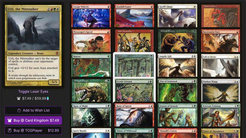 Uril the Miststalker is an amazing budget Commander that is still very scary and can deal 21 commander damage in 2 turns