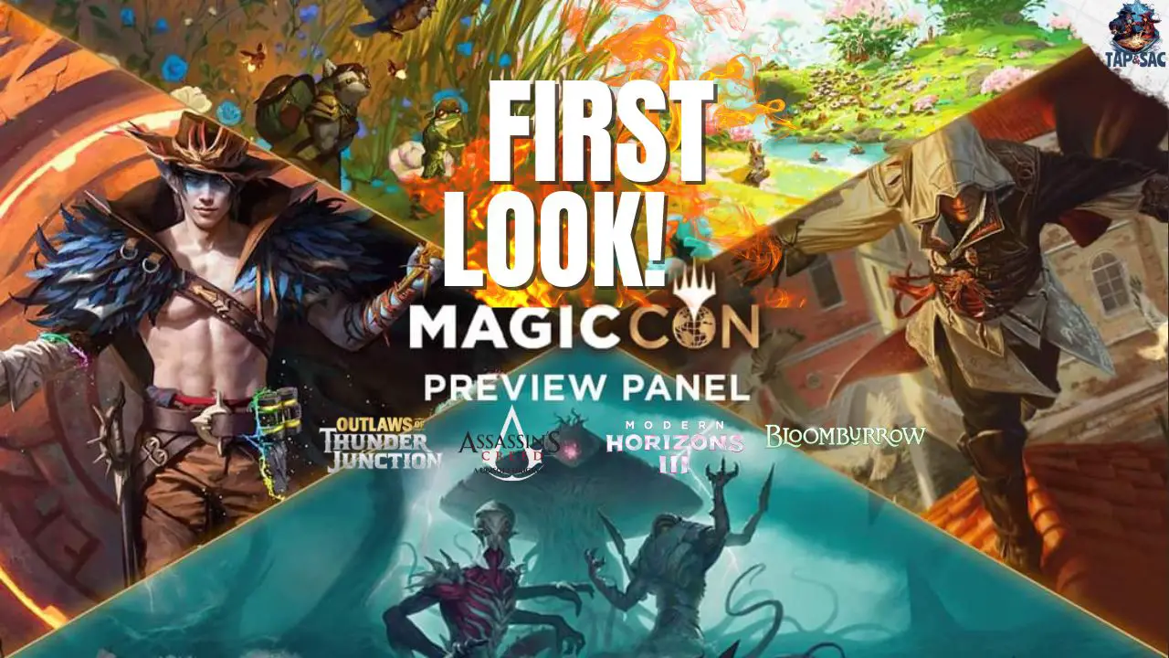 First Look and Impressions on Modern Horizons 3, Outlaws of Thunder Junction, Assassin’s Creed and Bloomburrow from MagicCon Chicago