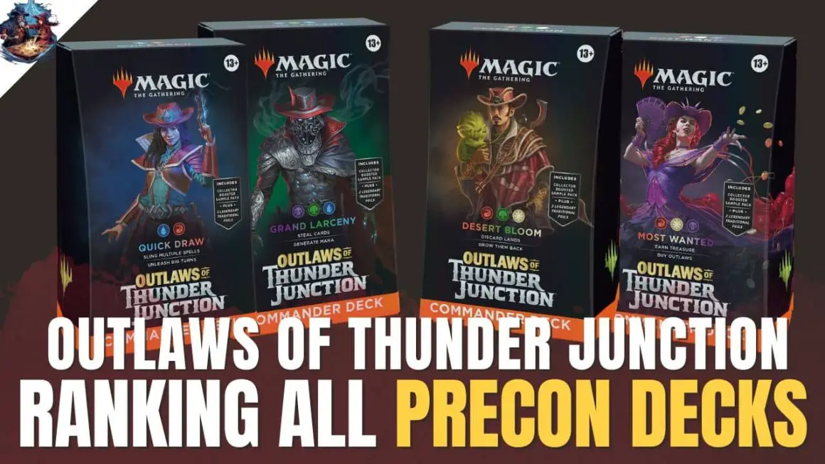Analyzing strengths and weaknesses of 4 MTG Outlaws of Thunder Junction Precon Commander decks