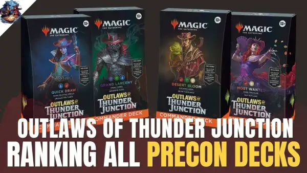 Which Outlaws of Thunder Junction Commander Precon Deck has the Biggest Gun of the West?