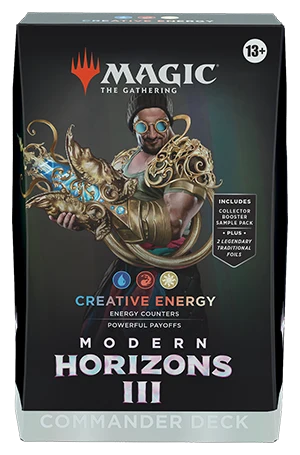 Full review of the Creative Energy Modern Horizons 3 precon Commander deck