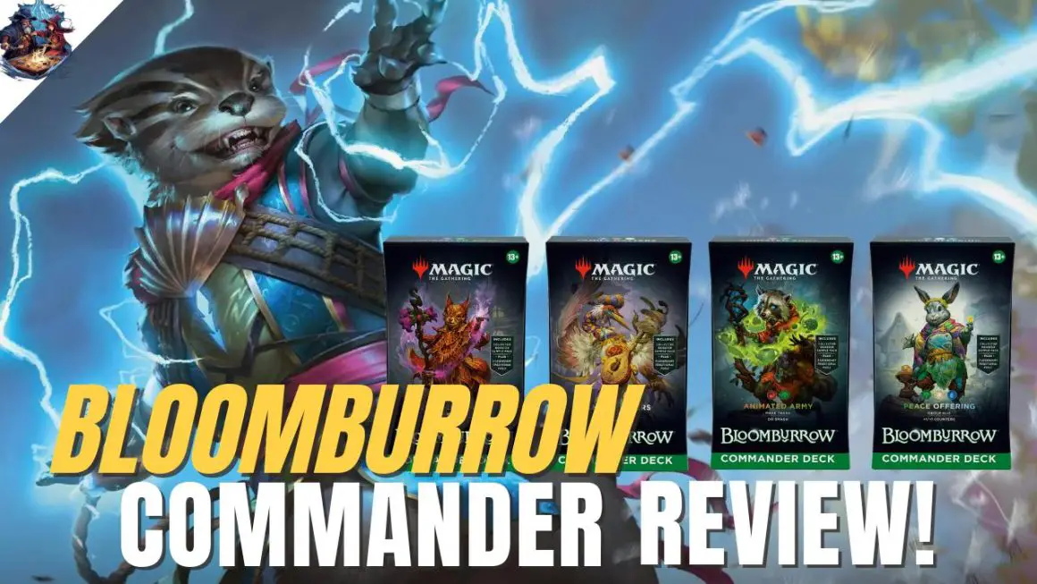 Full review of 4 Bloomburrow Commander MTG Precon Decks