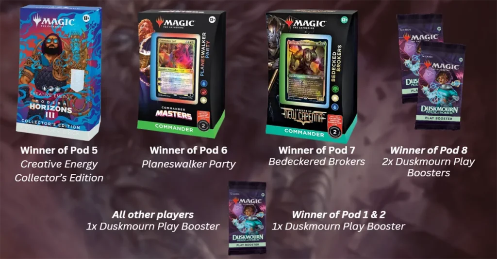 Fun and laughter in a Halloween-themed Commander event with big prizes to give away